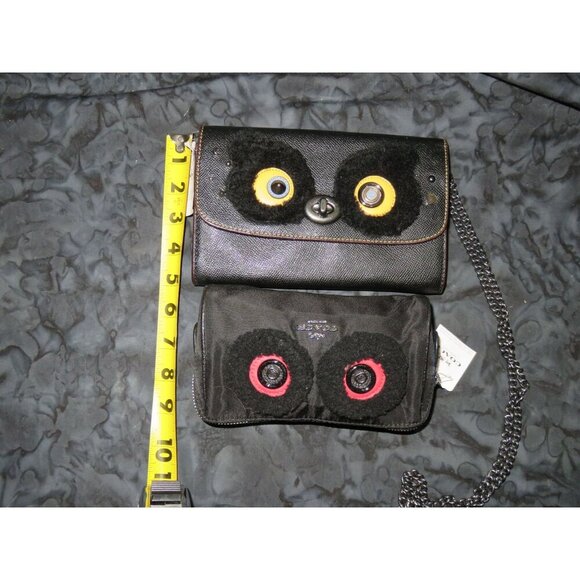 Coach 2017 Limited Edition Bear Dome Satchel Crossbody & pouch set Brand New - Picture 10 of 16